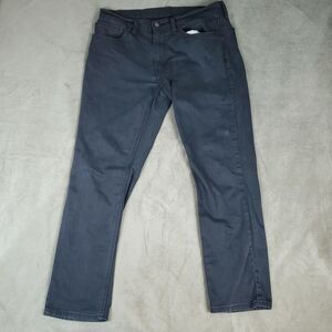 Levis 541 Jeans Mens 34x30 Measured Gray Charcoal Athletic Taper Stretch Denim